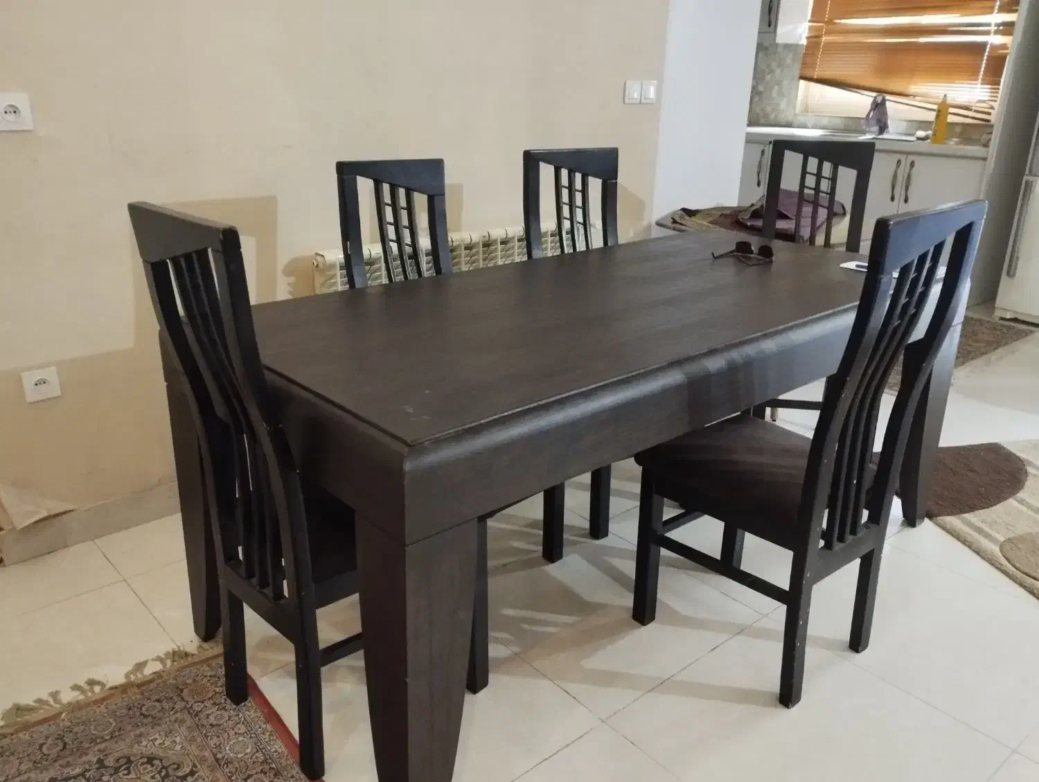 میز ناهارخوری شش نفره|میز و صندلی غذاخوری|بندر انزلی, شیلات|دیوار
