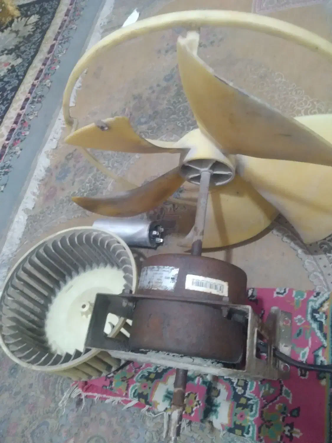 فن کولر وخازن|کولر گازی و فنکوئل|بند زرک, |دیوار