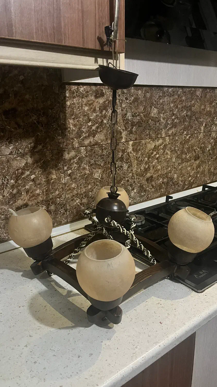 لوستر ۵شاخه|لوستر و چراغ آویز|تهران, هفت چنار|دیوار