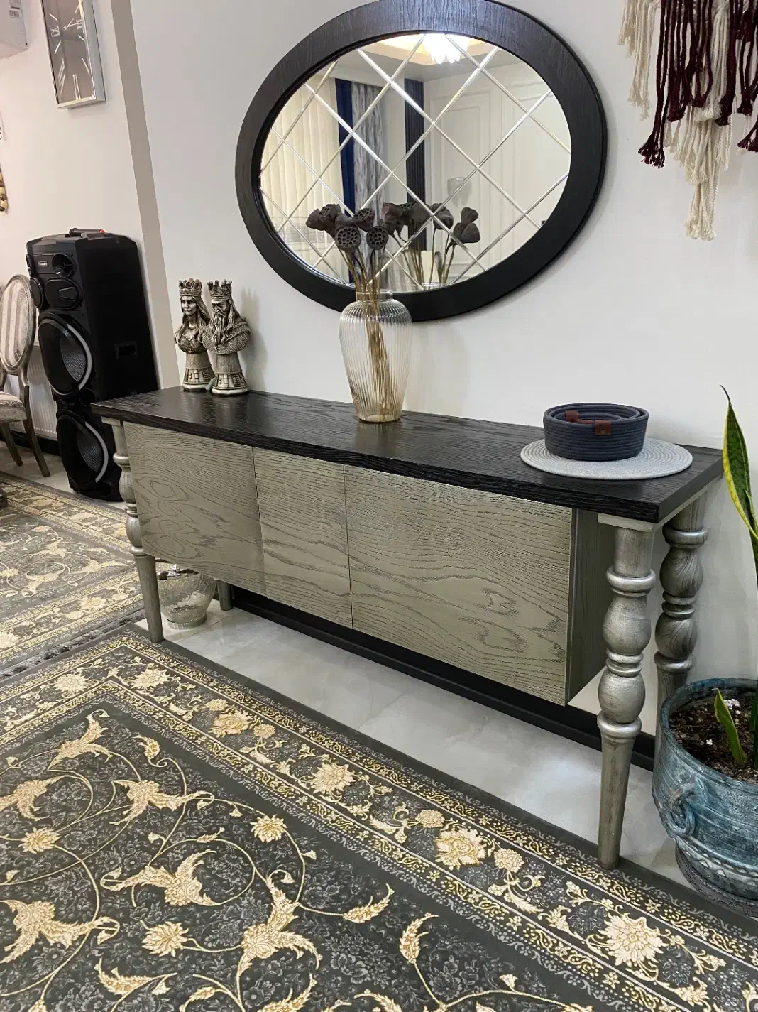 آینه کنسول و تی وی|بوفه، ویترین، کنسول|قدس, شهرقدس|دیوار