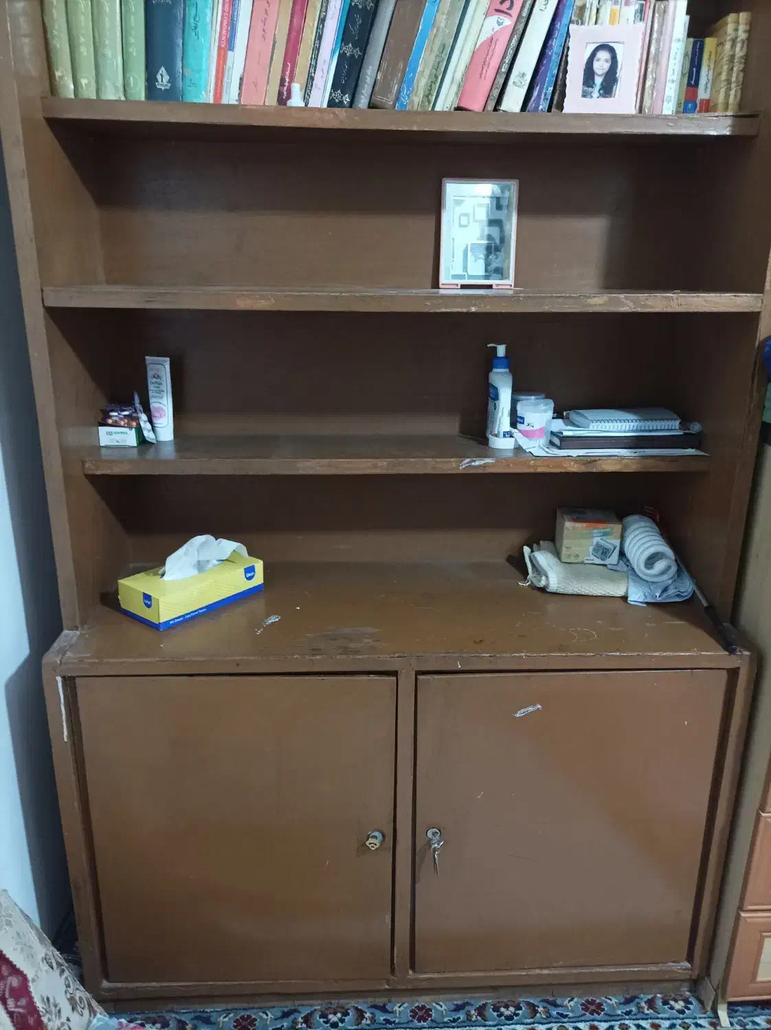 کتابخانه ۵ طبقه|کتابخانه، شلف، قفسه‌های دیواری|مسجد سلیمان, |دیوار