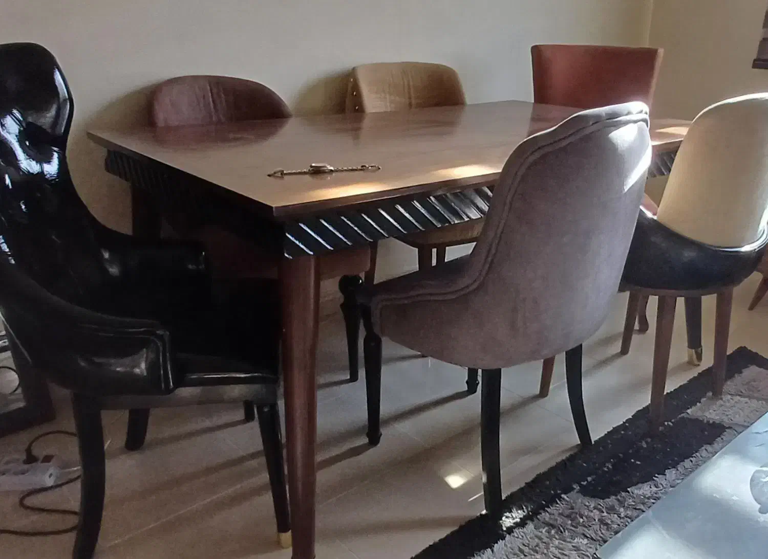 میزغذا خوری فروشی ۶ نفره|میز و صندلی غذاخوری|هشتگرد, شهرک گلها|دیوار