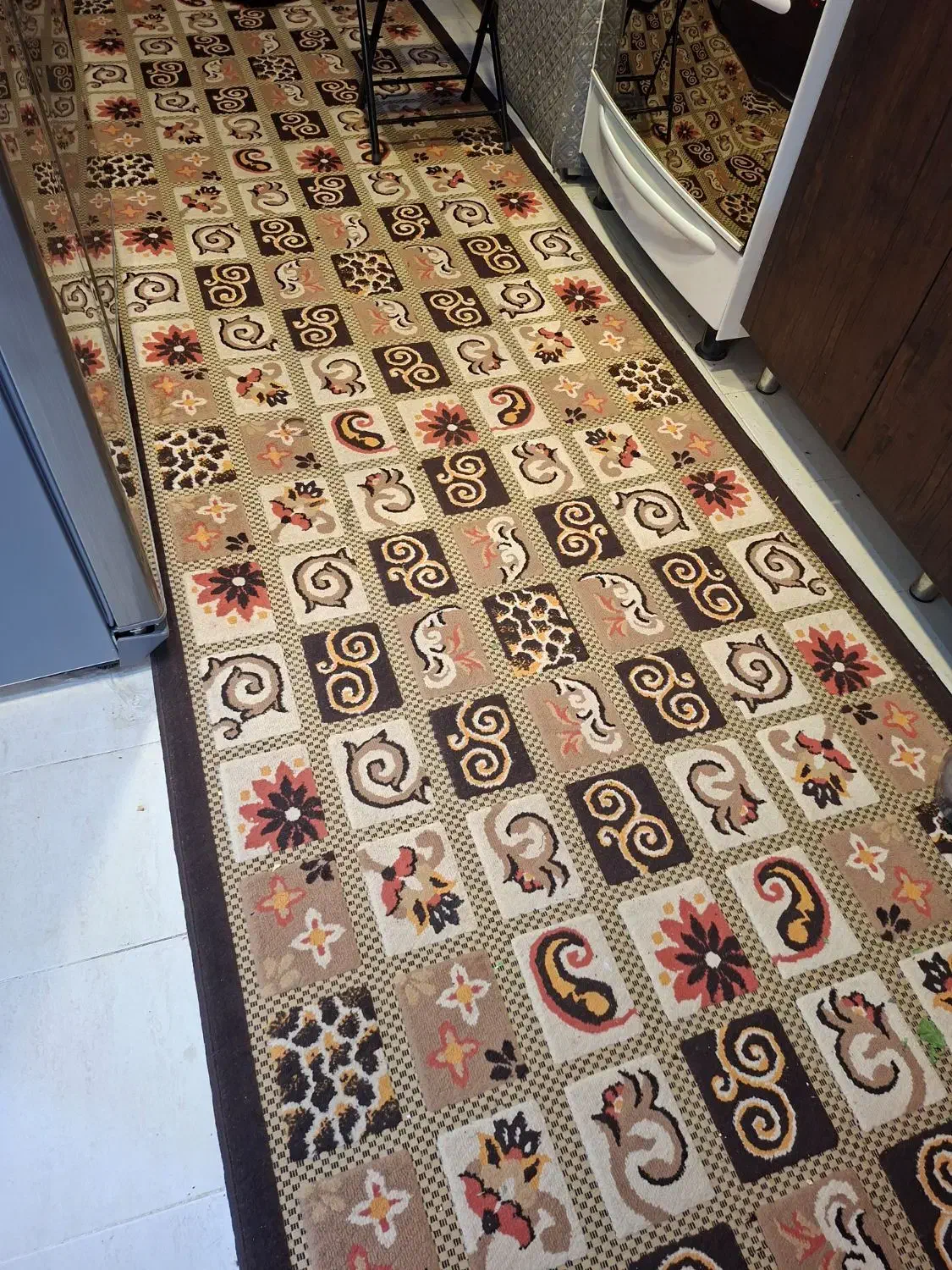 گلیم فرش در حد نو|گلیم، جاجیم، گبه|اقلید, |دیوار