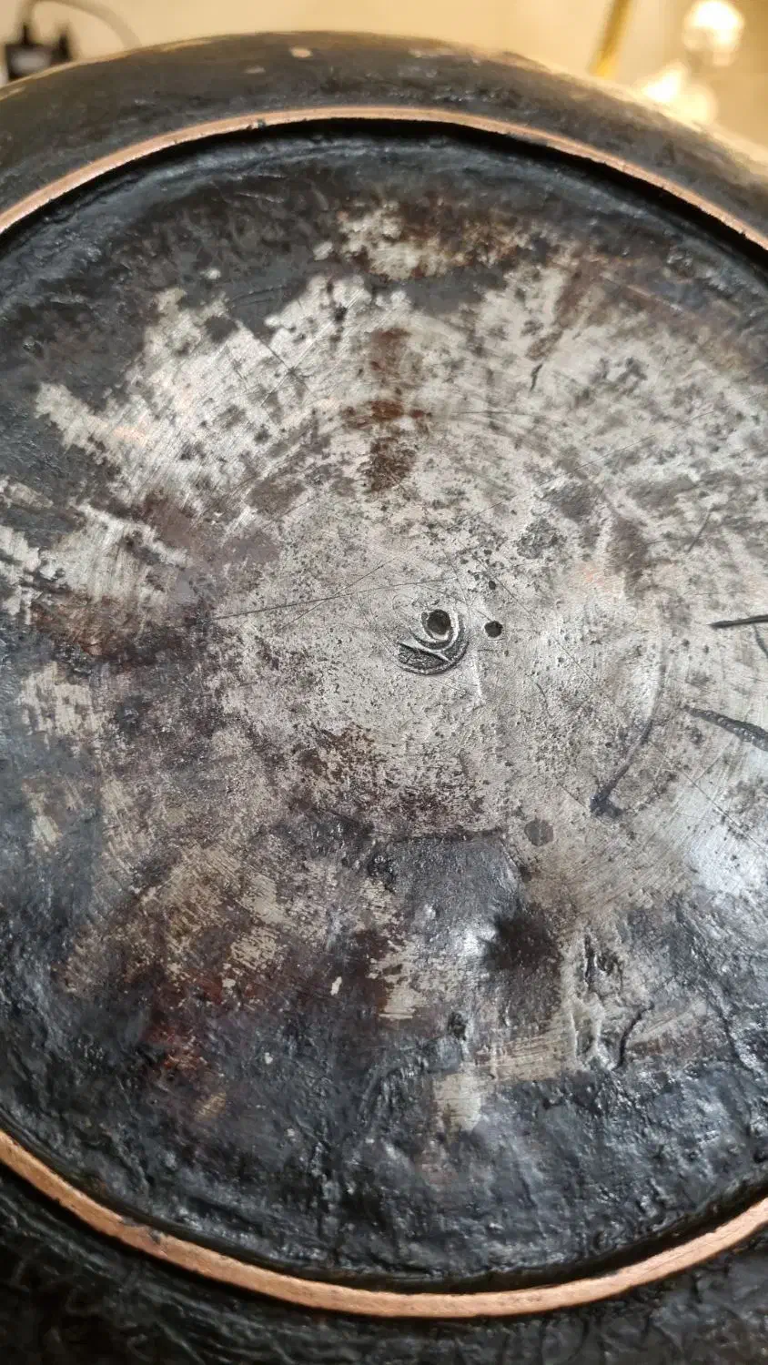 بشقاب آنتیک مس قاجار قدیمی|کلکسیون اشیاء عتیقه|تهران, فلسطین (میدان انقلاب)|دیوار