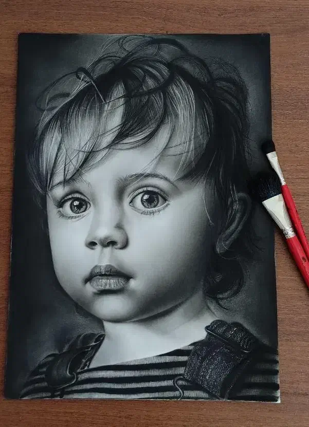 ثبت سفارش طراحی چهره،سبک سیاهقلم|تابلو، نقاشی، عکس|اصفهان, باغ زرشک|دیوار