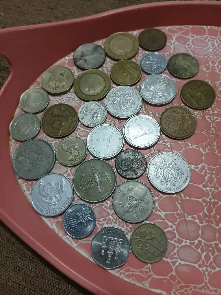 مقداری سکه قدیمی وخارجی|کلکسیون سکه، تمبر، اسکناس|نسیمشهر, |دیوار