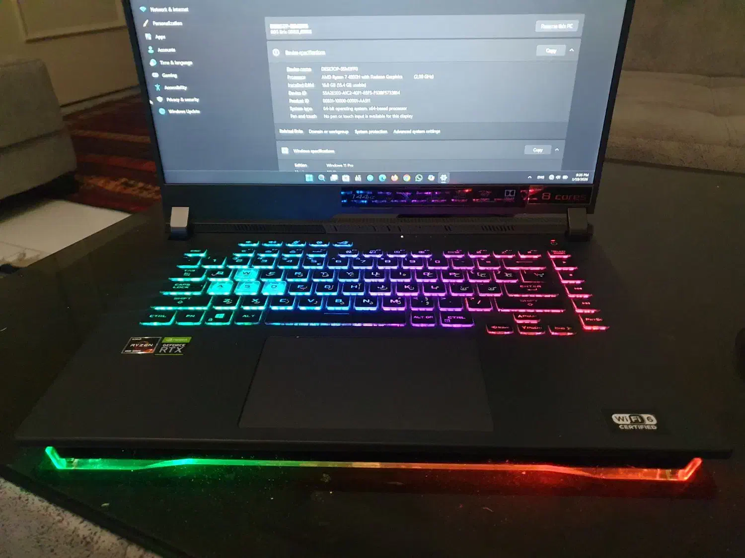 لبتاب ایسوس گیمینگ asus rog|رایانه همراه|تهران, جیحون|دیوار