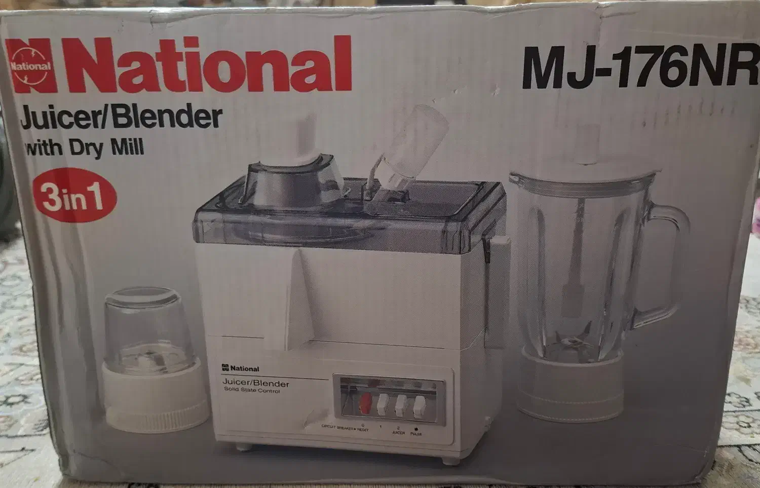 آبمیوه گیری و مخلوط کن National مدل MJ-176NR|آبمیوه‌گیر و آب‌مرکبات‌گیر|اصفهان, شاهد|دیوار