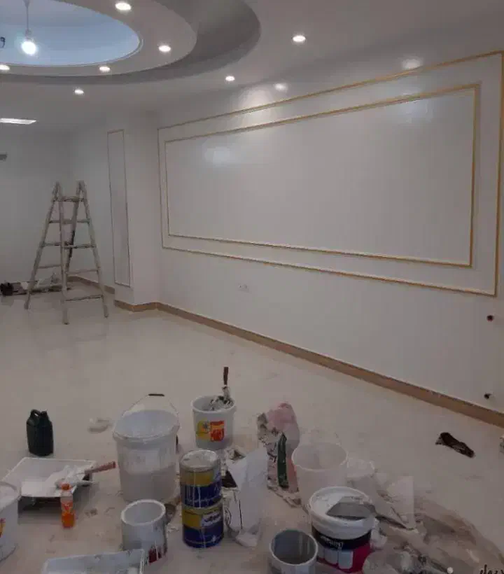 اجرای نقاشی وبنایی ساختمان|خدمات پیشه و مهارت|نجف‌آباد, باهنر|دیوار