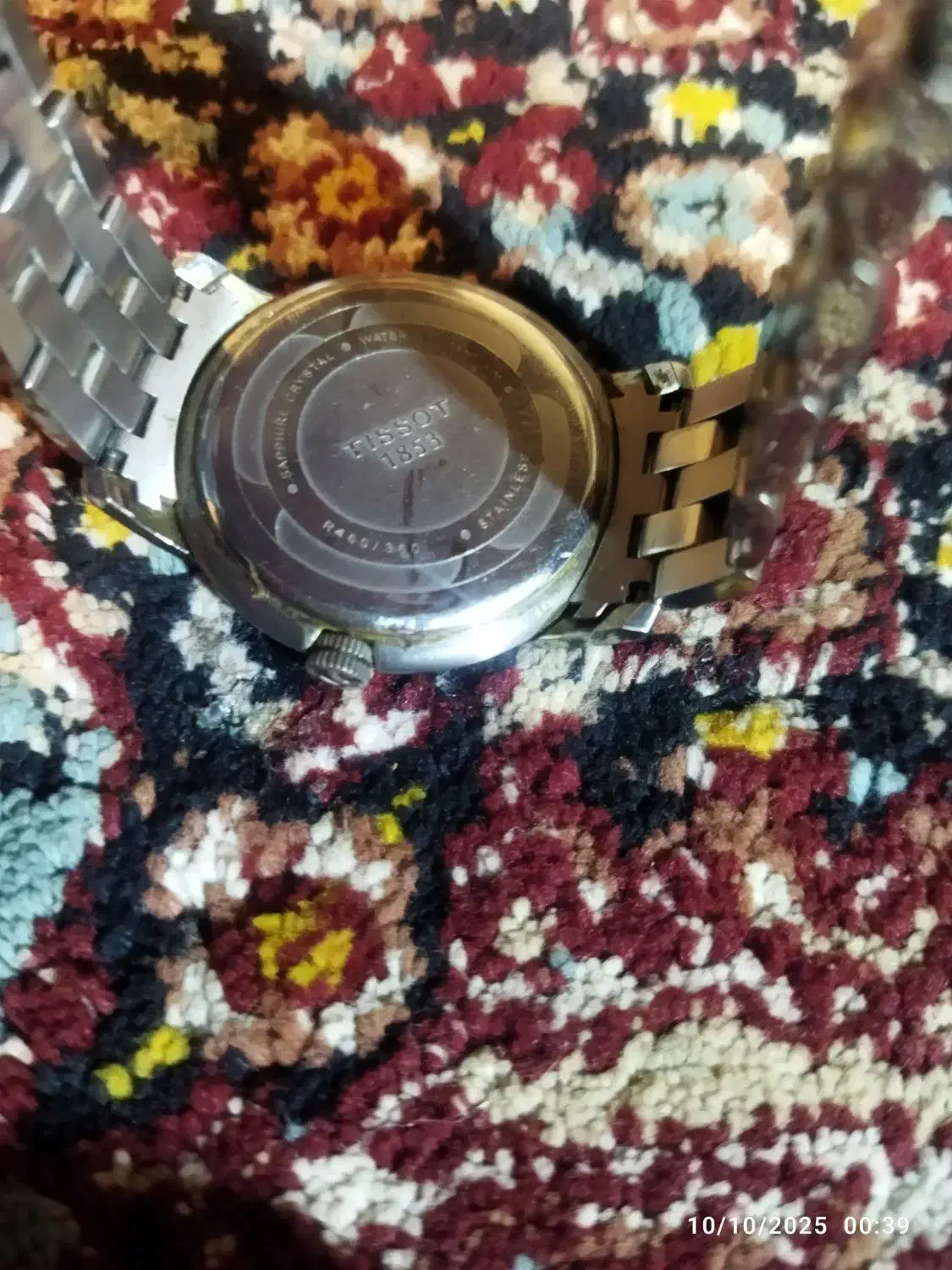 ساعت مچی مردانه تیسوت بند فلزی اصلی سال ۱۸۵۳ سالم.|ساعت|لنگرود, |دیوار