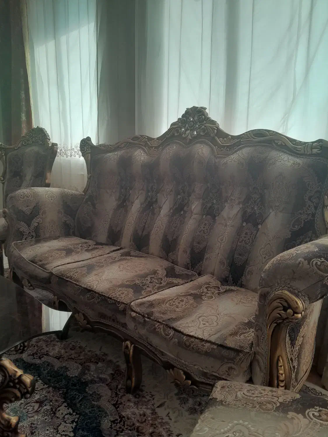 مبل ۹ نفره سلطنتی|مبلمان خانگی و میز عسلی|قدس, شهر‌قدس|دیوار