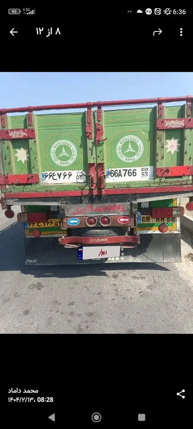 کامیون خاور مدل ۷۰ سیستم ۸۰۸ لاستیک‌های تیوبلس|خودرو سنگین|قم, وادی السلام|دیوار