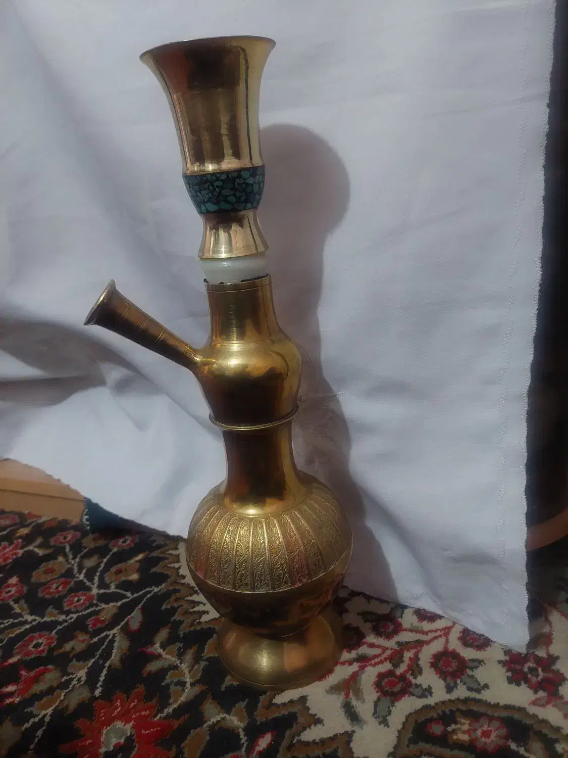 قلیون بسیار قدیمی وقدمت دار|کلکسیون اشیاء عتیقه|اصفهان, کوی امام|دیوار