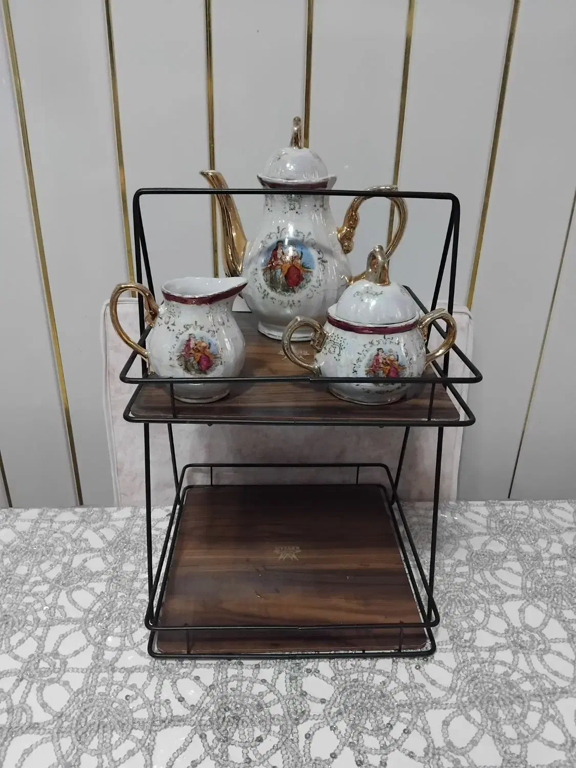 استند وسه تیکه چایی خوری|ظروف سرو و پذیرایی|مشهد, گلبرگ|دیوار