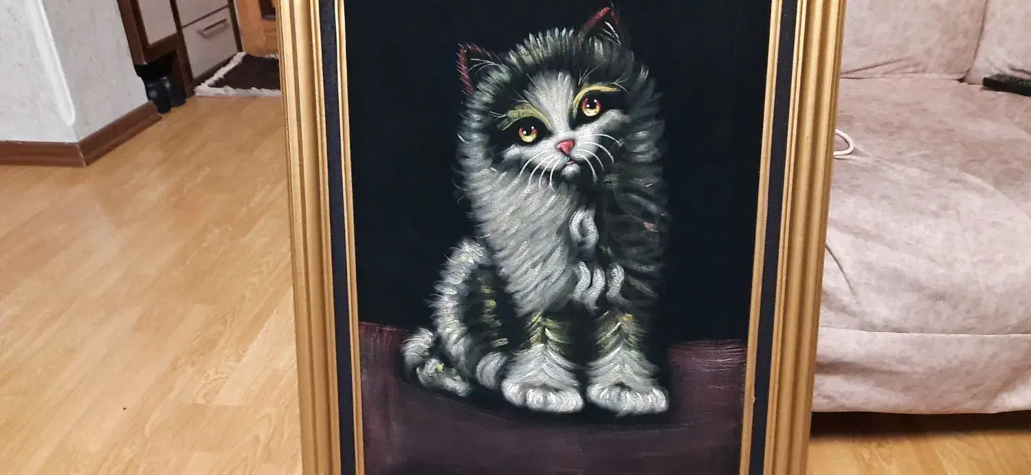تابلوی نقاشی گربه|تابلو، نقاشی، عکس|تهران, شهرک هما|دیوار