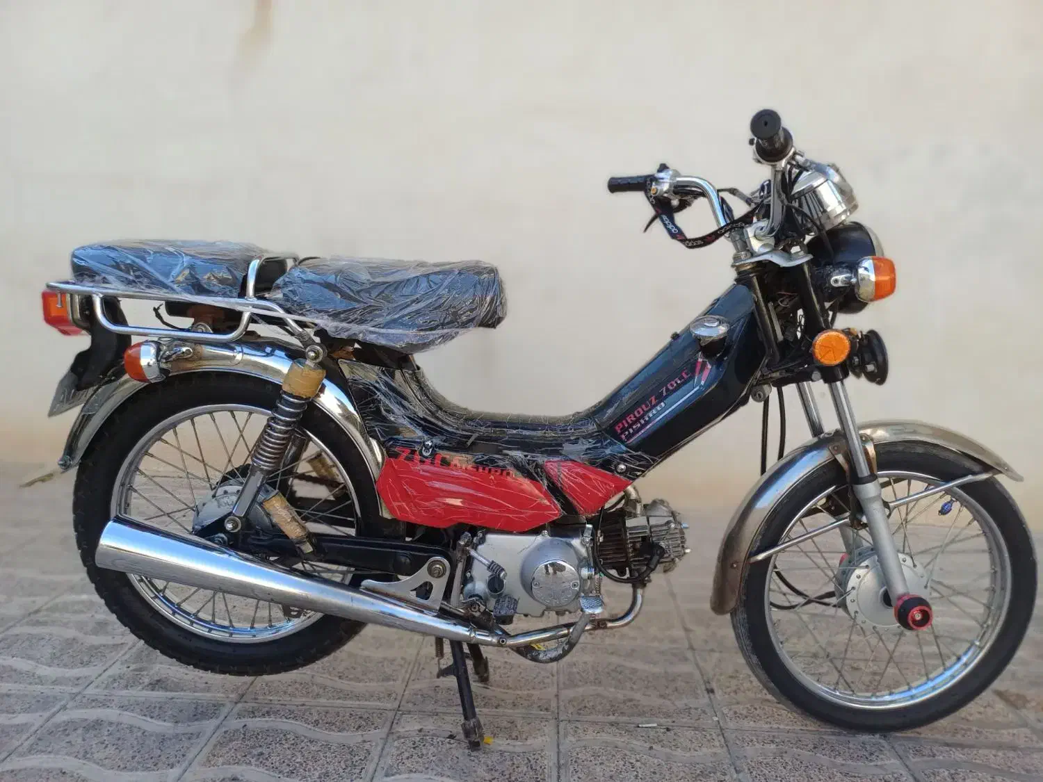 موتور پیشرو 70cc مدل 1389 پلاک ملی درحد خشک|موتورسیکلت|میانه, |دیوار