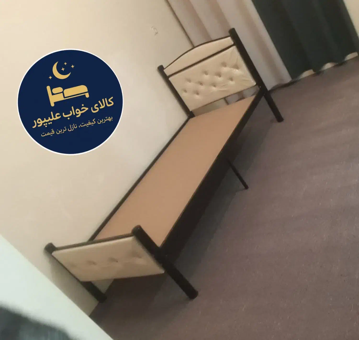 تختخواب یکنفره ارتفاع بلند(مدل ابرویی)|تخت و سرویس خواب|مشهد, حیدرآباد|دیوار
