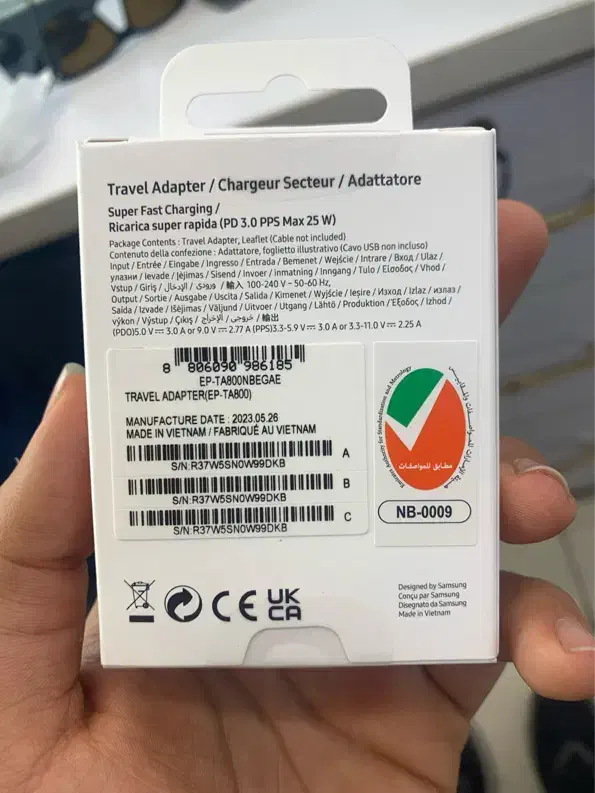 کله شارژ اورجینال سامسونگ ۲۵ وات|لوازم جانبی موبایل و تبلت|بوشهر, |دیوار