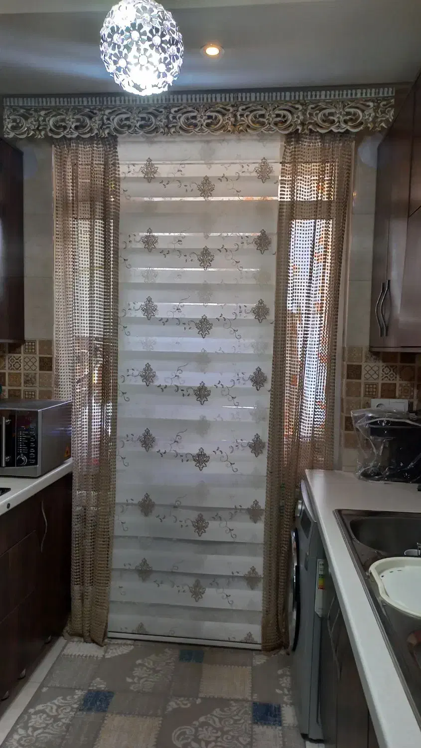 پرده زبرا و گیپور و توری|پرده، رانر، رومیزی|تهران, امام زاده عبدالله|دیوار