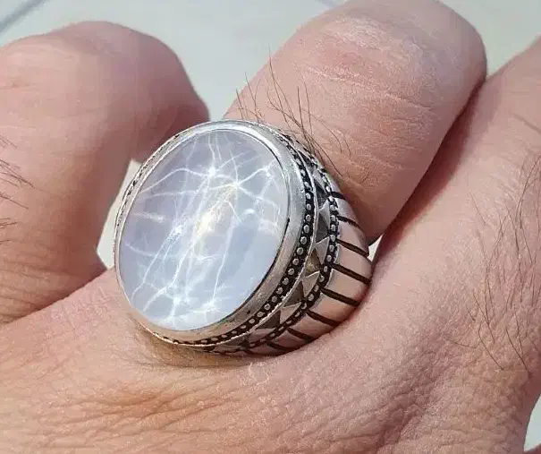 انگشتر استار سفید با رکاب استاد رسول|جواهرات|تهران, شهرک طالقانی|دیوار