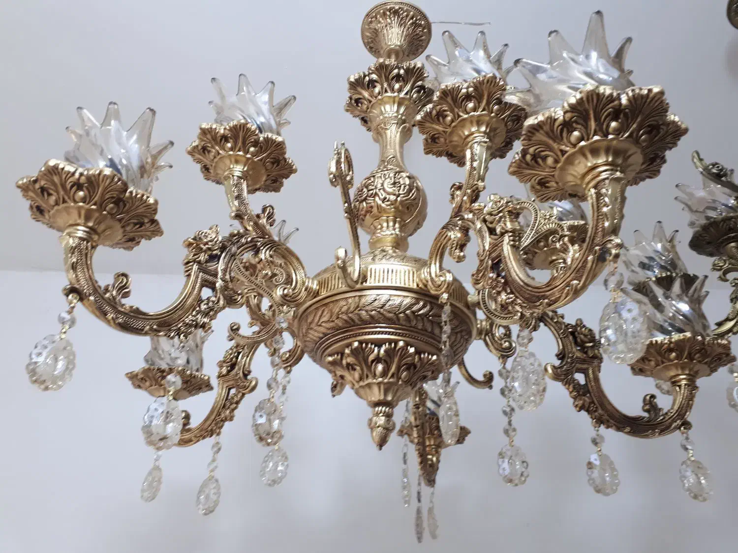 تخفیف یلدایی لوستر ۱۰شعله  فقط۳میلیون و۶۵۰|لوستر و چراغ آویز|مشهد, نوید|دیوار