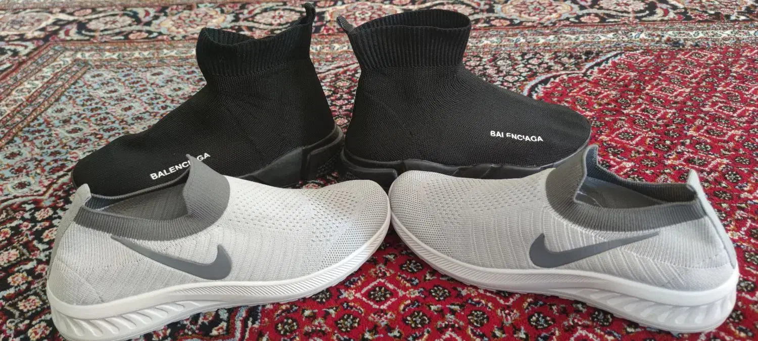 کفش مشکی جورابی ساق دار طوسی جورابی|کیف، کفش، کمربند|سقز, |دیوار