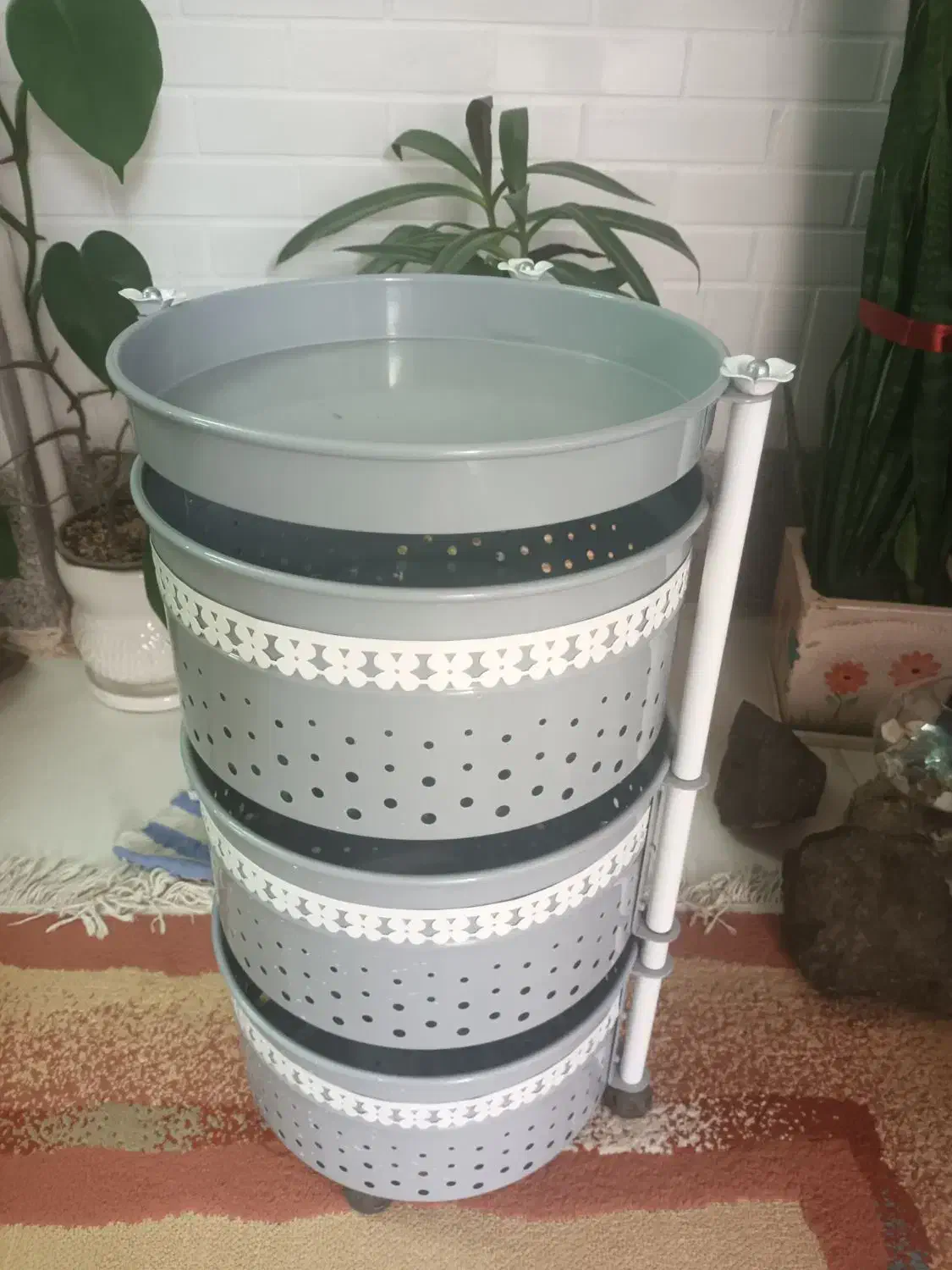 جای سیب زمینی پیاز فلزی گردان|آبچکان و نظمدهنده ظروف|نیشابور, شهرک قدس|دیوار