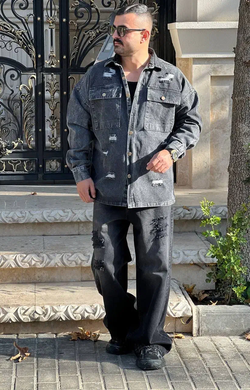 پیراهن کتی جین باکسی|لباس|مشهد, کوه سنگی|دیوار