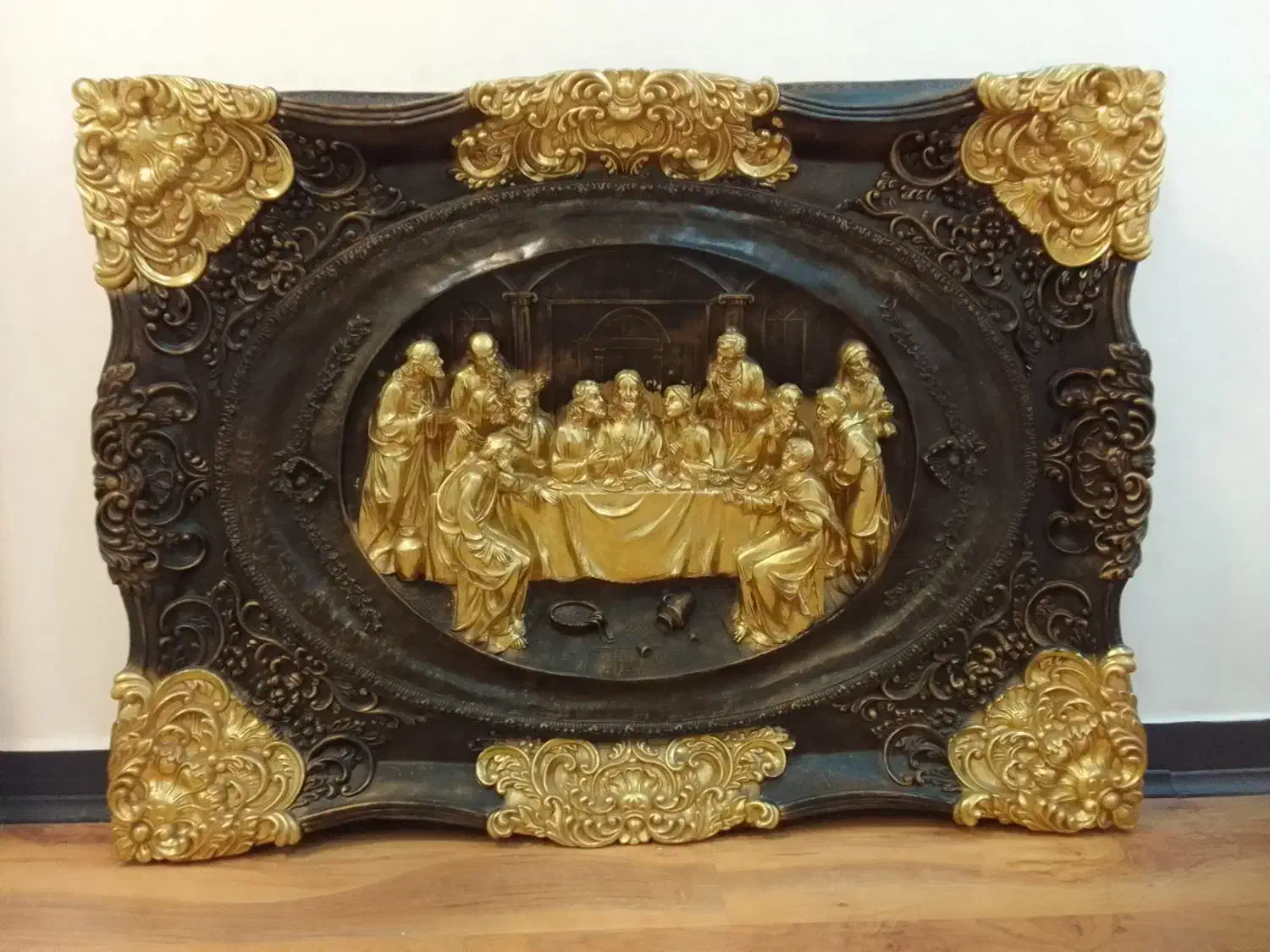 تابلو پلی استر برجسته نقش شام اخر|تابلو، نقاشی، عکس|تهران, جنت‌آباد شمالی|دیوار