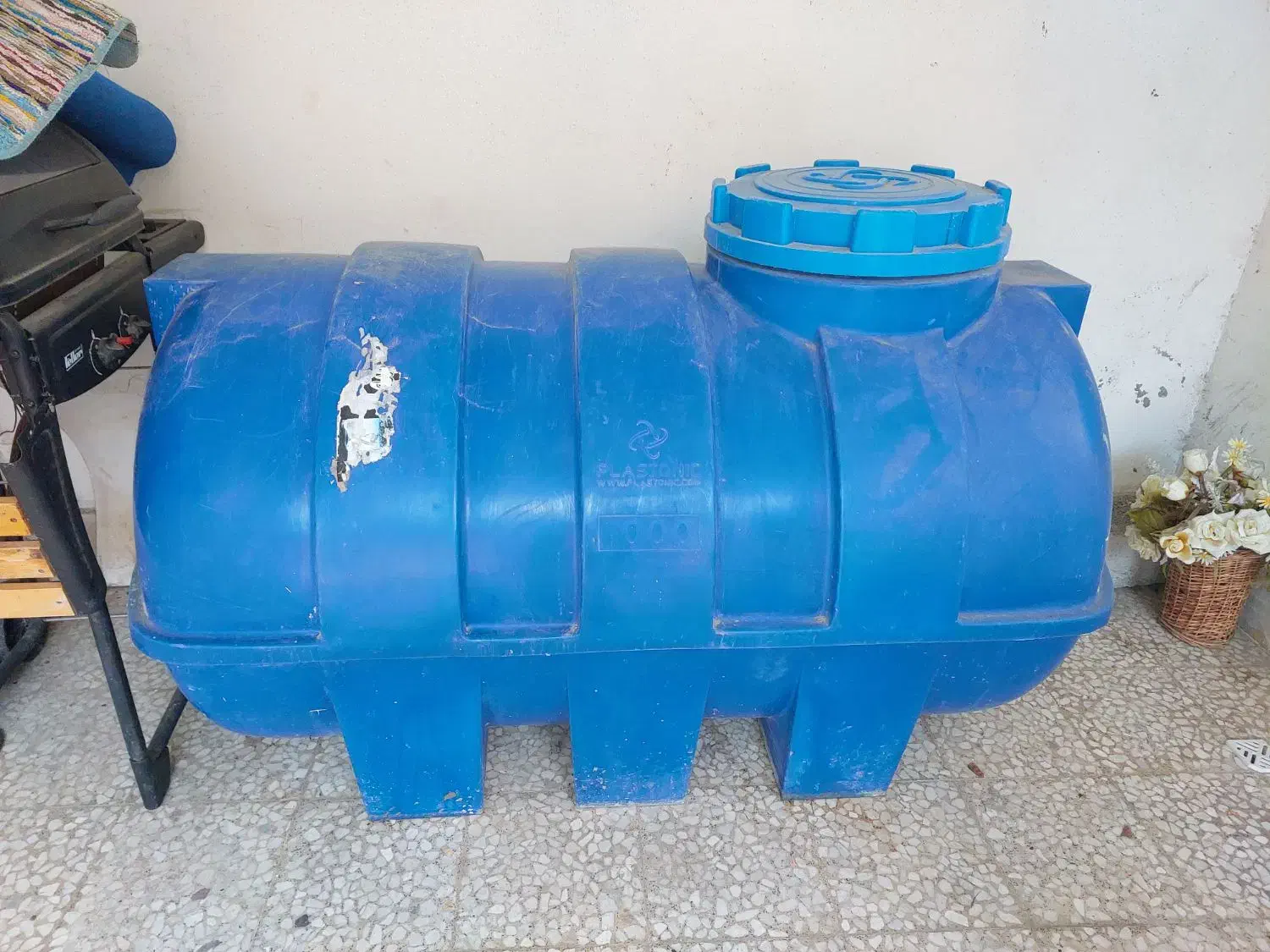 منبع آب ۱۰۰۰لیتری افقی(خوابیده)|مصالح و تجهیزات ساختمان|کلاردشت, |دیوار