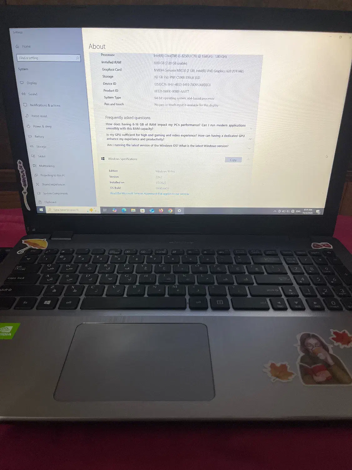 فروش لپ تاپ ایسوس در حد نو مصرف شخصی|رایانه همراه|پاکدشت, پاکدشت (مامازند)|دیوار