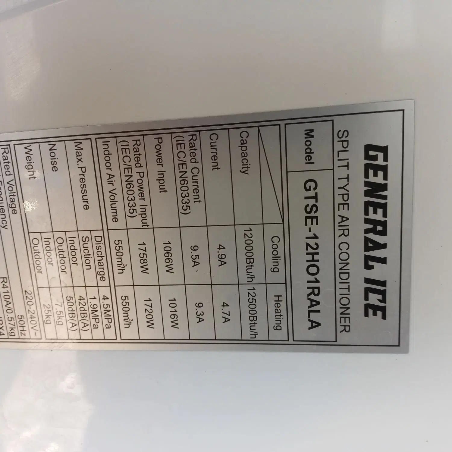 کولر گازی جنرال ایس ۱۲ هزار مشابه صفر کولرگازی|کولر گازی و فنکوئل|تهران, شهرک طالقانی|دیوار