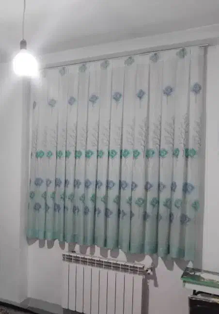 دو عدد پرده  حریر جنس عالی به همراه زیر پرده|پرده، رانر، رومیزی|نظرآباد, رسالت|دیوار