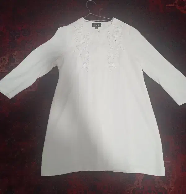 مانتو سفید مناسب مراسم عقد|لباس|گرگان, |دیوار