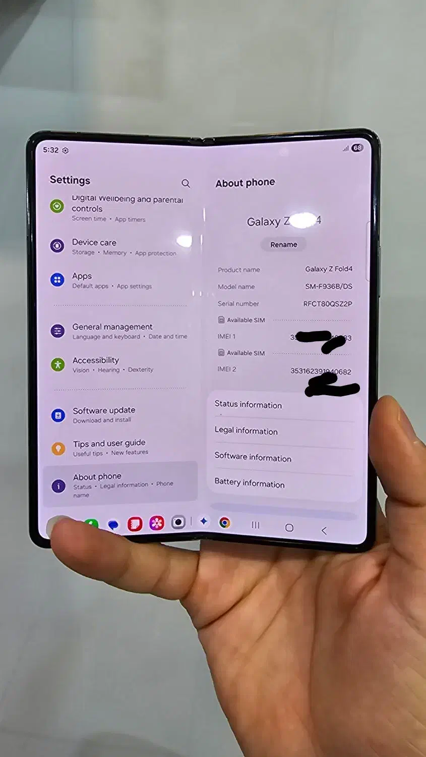 سامسونگ zflod 4 زد فولدر ۴|موبایل|شیراز, زند|دیوار
