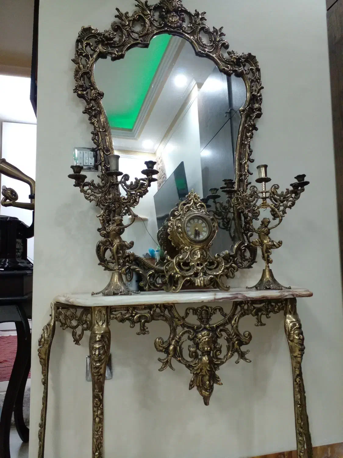 آینه شمدون برنجی|آینه|پاکدشت, پاکدشت (مامازند)|دیوار