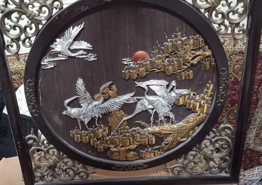 یک عدد تابلو فرش ویک تابلو چوبی|تابلو فرش|کهریزک, |دیوار