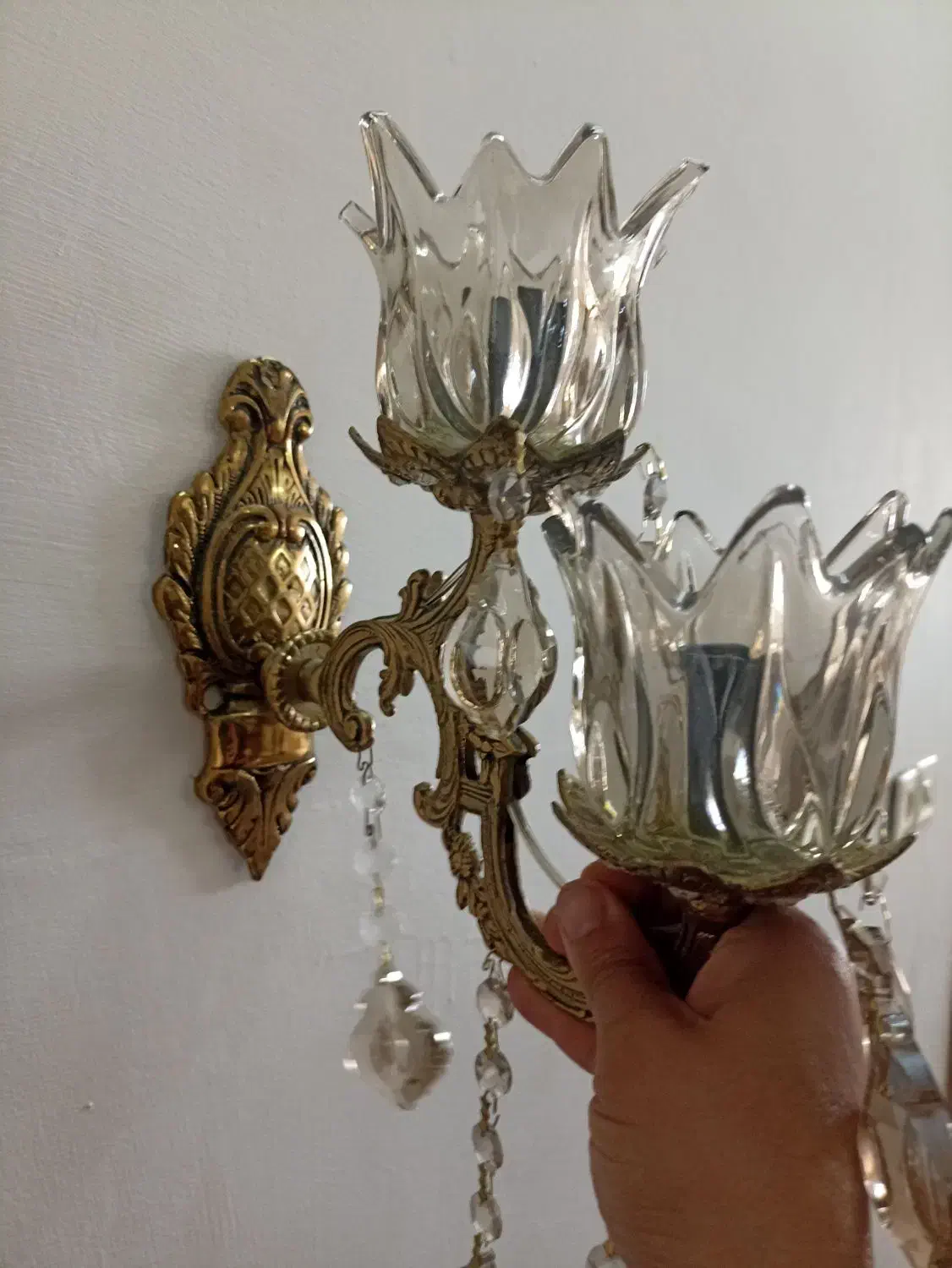 دیوارکوب برقی برنز|لوستر و چراغ آویز|کرمانشاه, |دیوار
