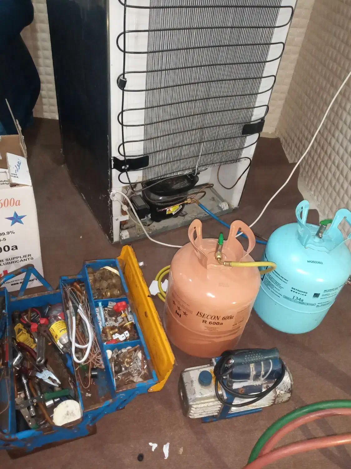 تعمیر یخچال،فریزر،آبسردکن ،گازگیری درمحل|خدمات پیشه و مهارت|اهواز, پردیس|دیوار