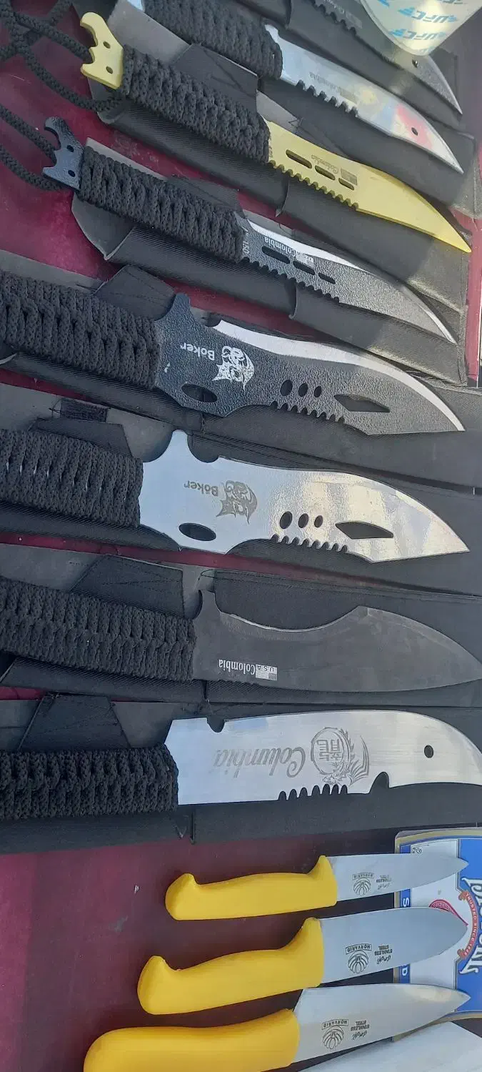 چاقو سر اشپز  و چاقو قصابی و چاقو جوجه زن|ظروف پخت‌وپز|ایلام, |دیوار