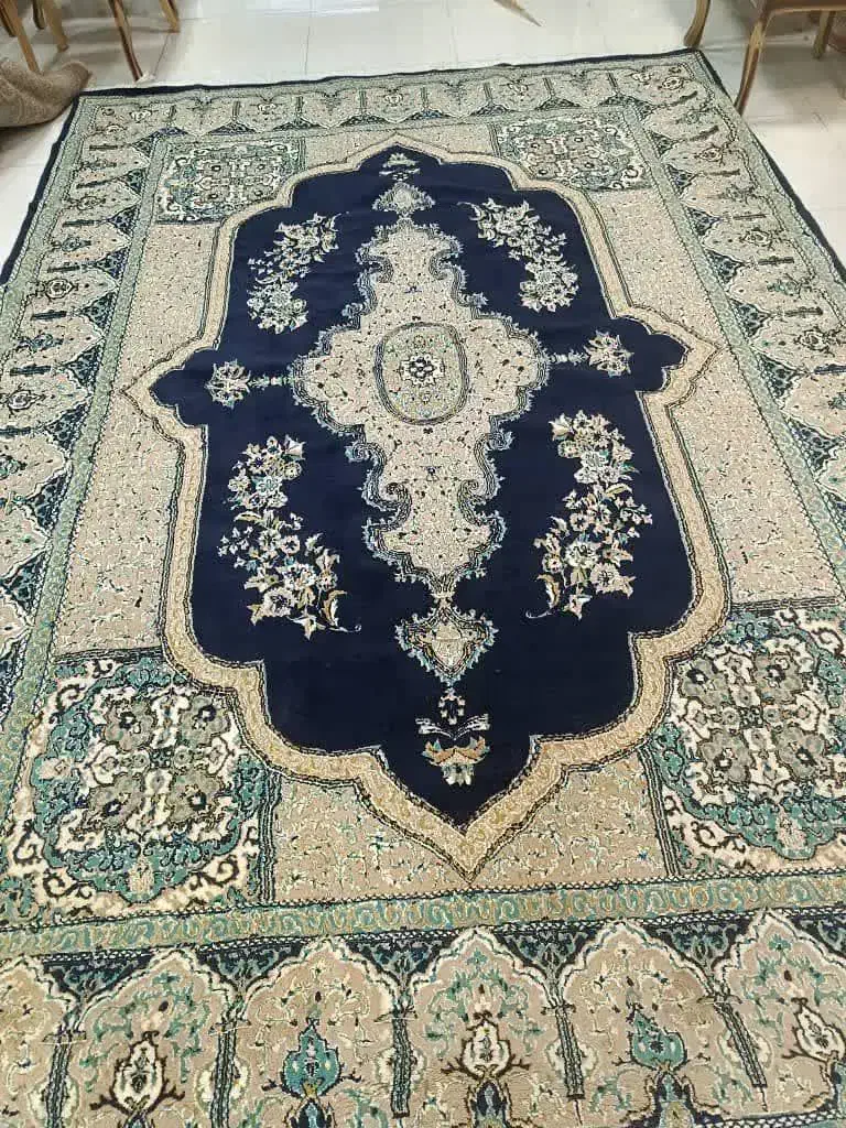 دو تخته فرش9متری سرمه‌ای با هم5500|فرش|ایلام, |دیوار