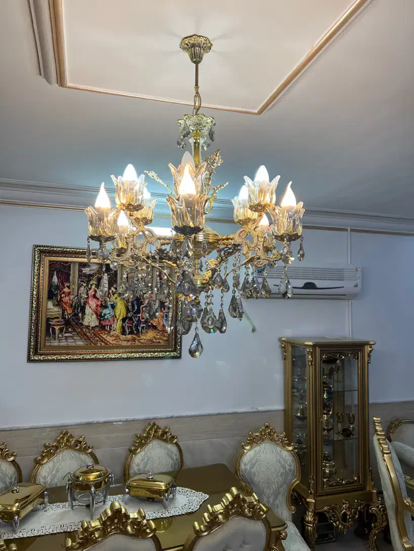 لوستر|لوستر و چراغ آویز|قم, زند آباد|دیوار