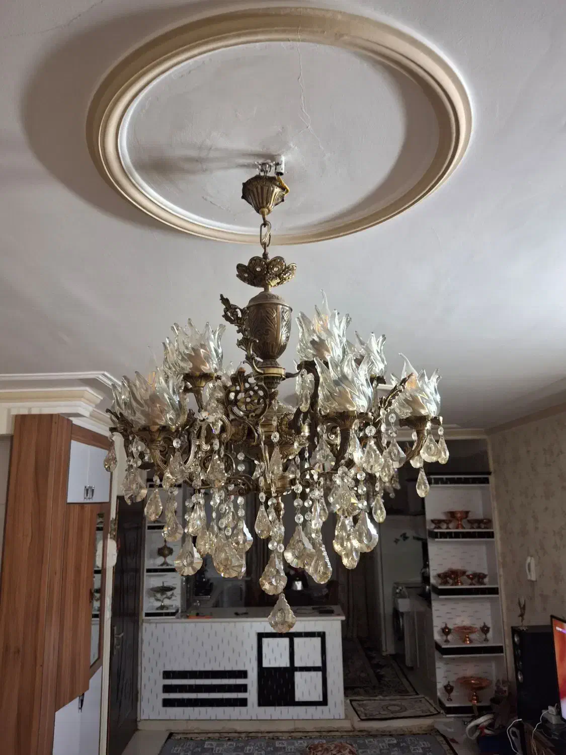 لوستر|لوستر و چراغ آویز|پاکدشت, پاکدشت (مامازند)|دیوار