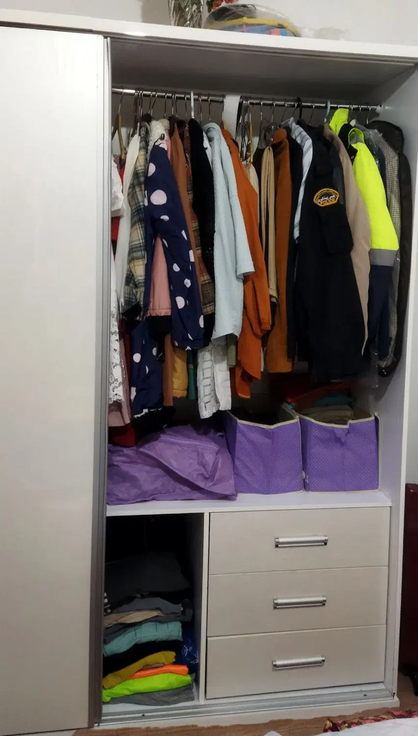 کمد لباس ریلی|جاکفشی، کمد، دراور|فیرورق, |دیوار