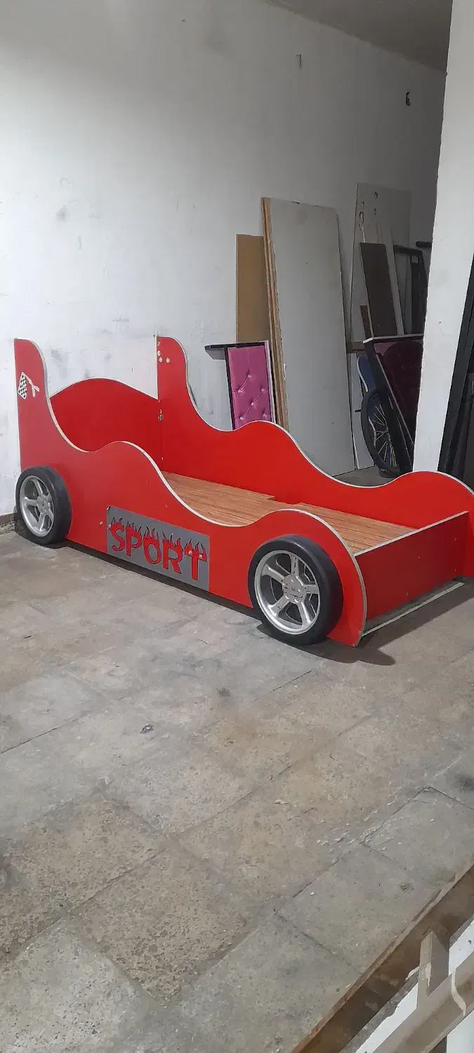 تخت دونفره ویک ونیم نفره ماشینی ویه نفره با تشک|تخت و سرویس خواب|اهواز, پردیس دو|دیوار