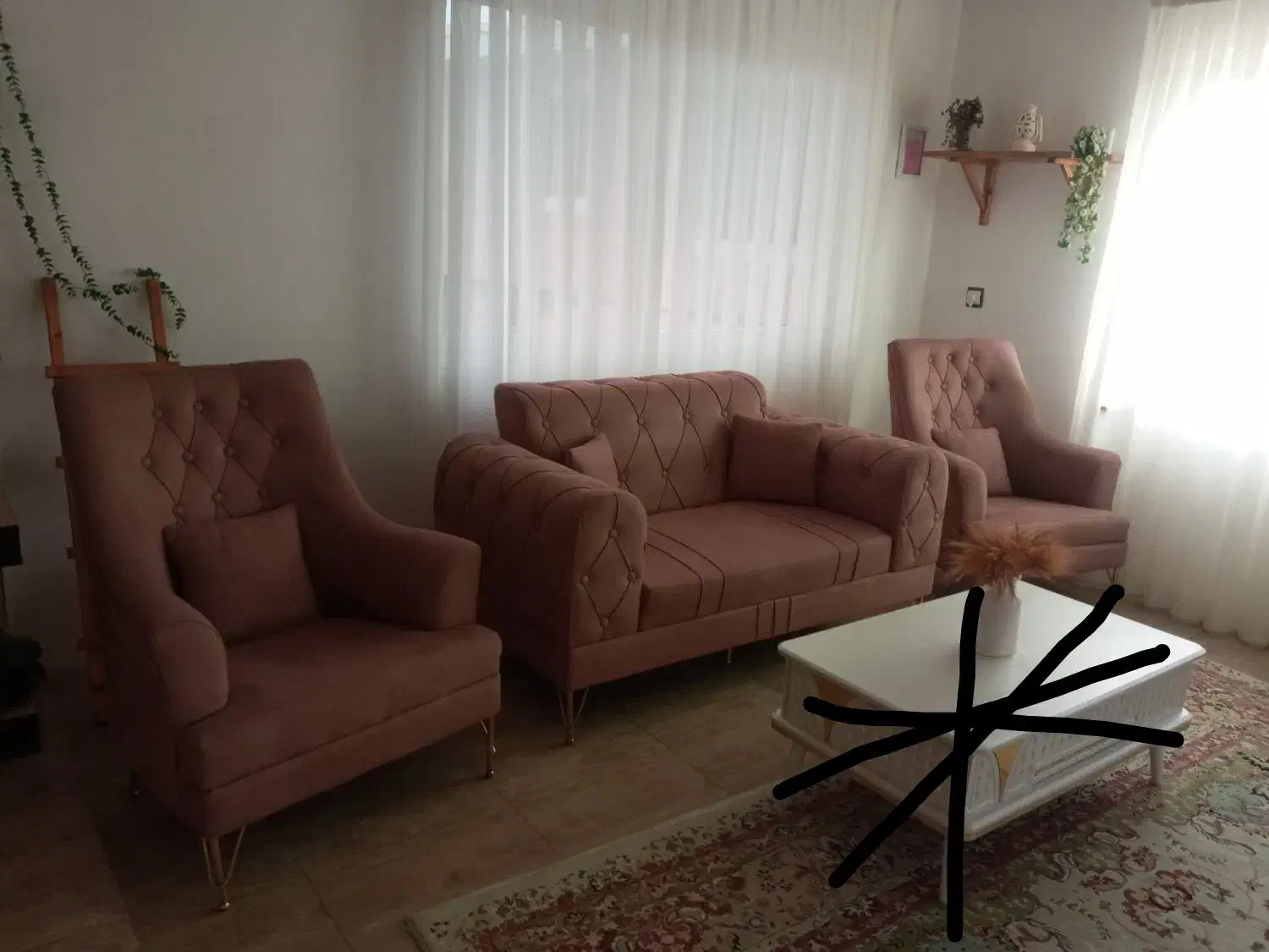 مبل ۷نفره بدون میز عسلی|مبلمان خانگی و میز عسلی|رودسر, |دیوار