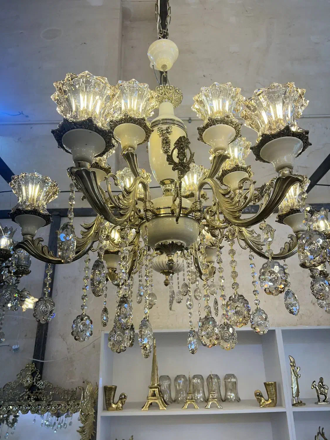 ساخت انواع لوستر برنزی|لوستر و چراغ آویز|کاشان, امیرکبیر|دیوار