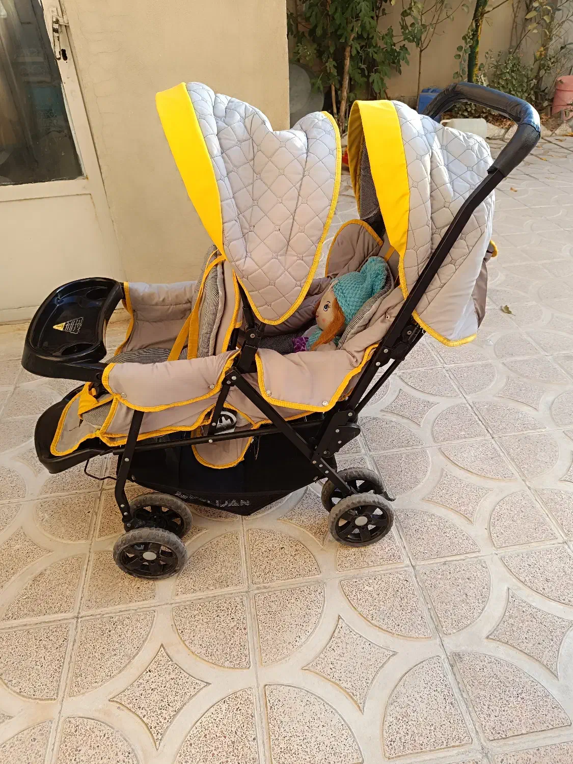 کالسکه دوقلو درحد نو|کالسکه و لوازم جانبی|کامیاران, |دیوار