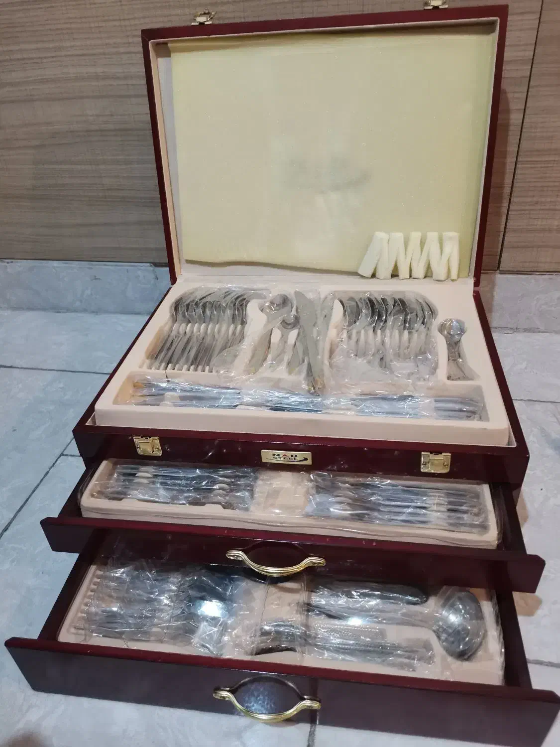 سرویس قاشق چنگال 124 پارچه ناب استیل پالرمو|ظروف سرو و پذیرایی|تهران, شهرک غرب|دیوار