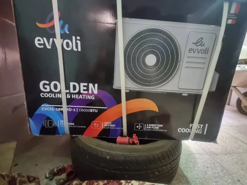 فروشی اسپلیت 18000 ایولی دوکاره کمپرسور طلایی|کولر گازی و فن‌کوئل|سیرجان, |دیوار